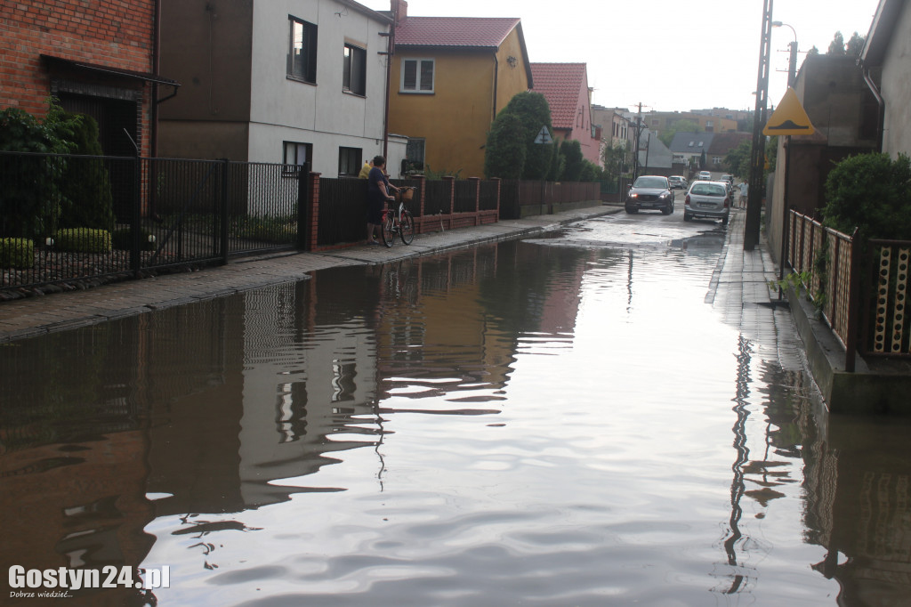 Ulewne deszcze nad powiatem gostyńskim