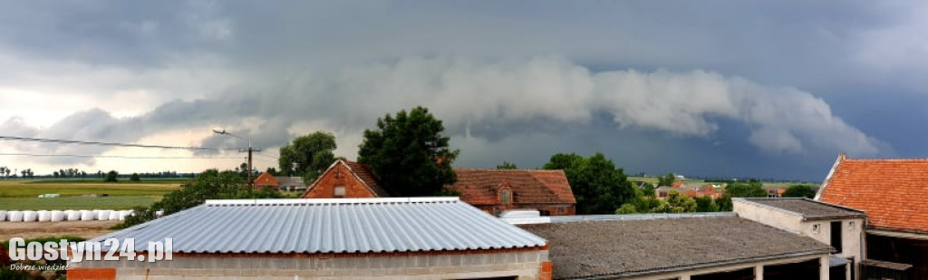 Ulewne deszcze nad powiatem gostyńskim
