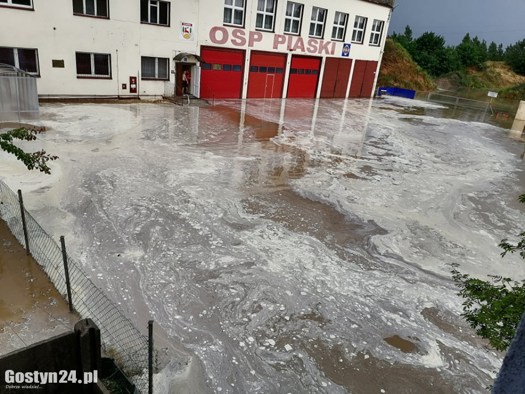Ulewne deszcze nad powiatem gostyńskim