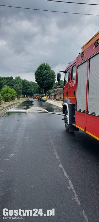 Ulewne deszcze nad powiatem gostyńskim