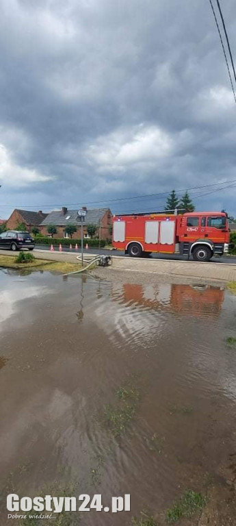 Ulewne deszcze nad powiatem gostyńskim