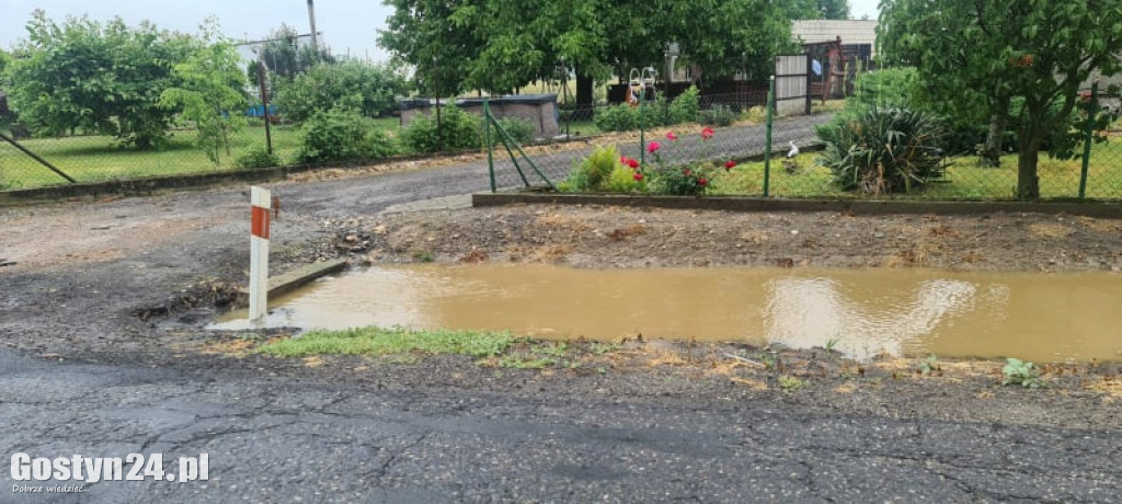 Ulewne deszcze nad powiatem gostyńskim
