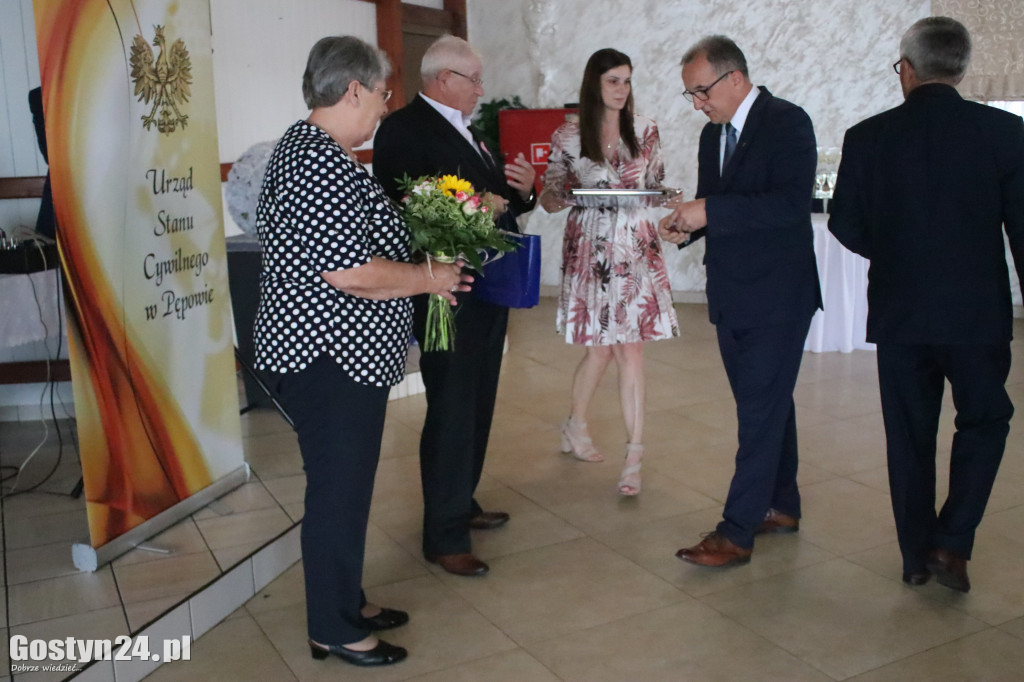 Wręczenie medali za długoletnie pożycie w gminie Pępowo