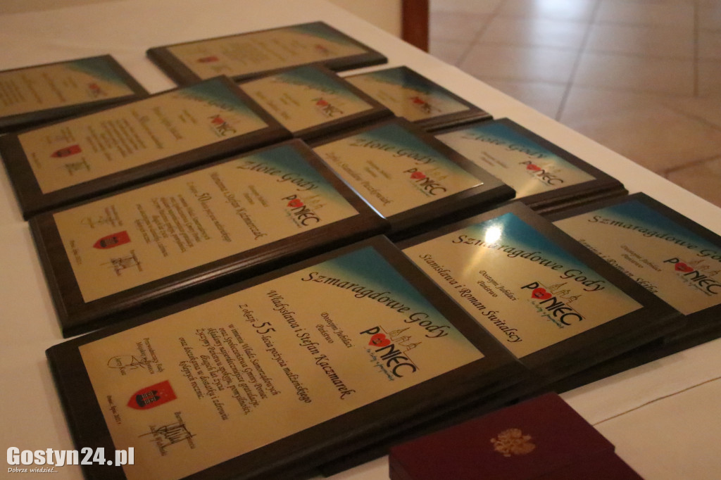 Jubileusze par w gminie Poniec