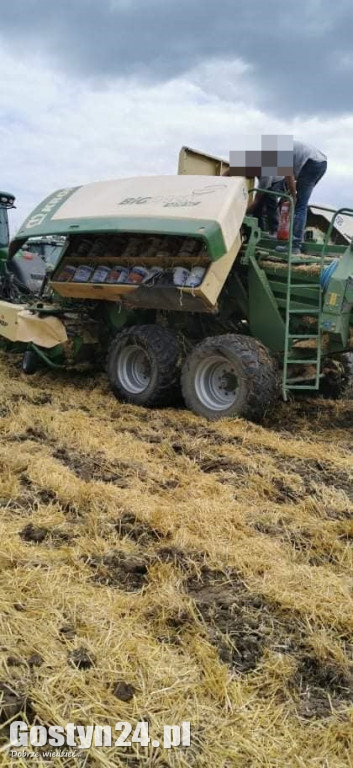 Pożary podczas prac żniwnych w dwóch gminach