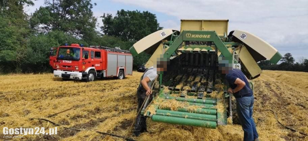 Pożary podczas prac żniwnych w dwóch gminach