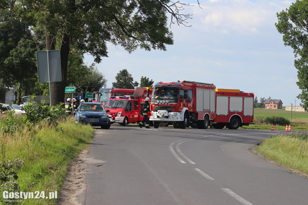 Zderzenie na skrzyżowaniu Bodzewo-Bodzewko Drugie-Ziółkowo