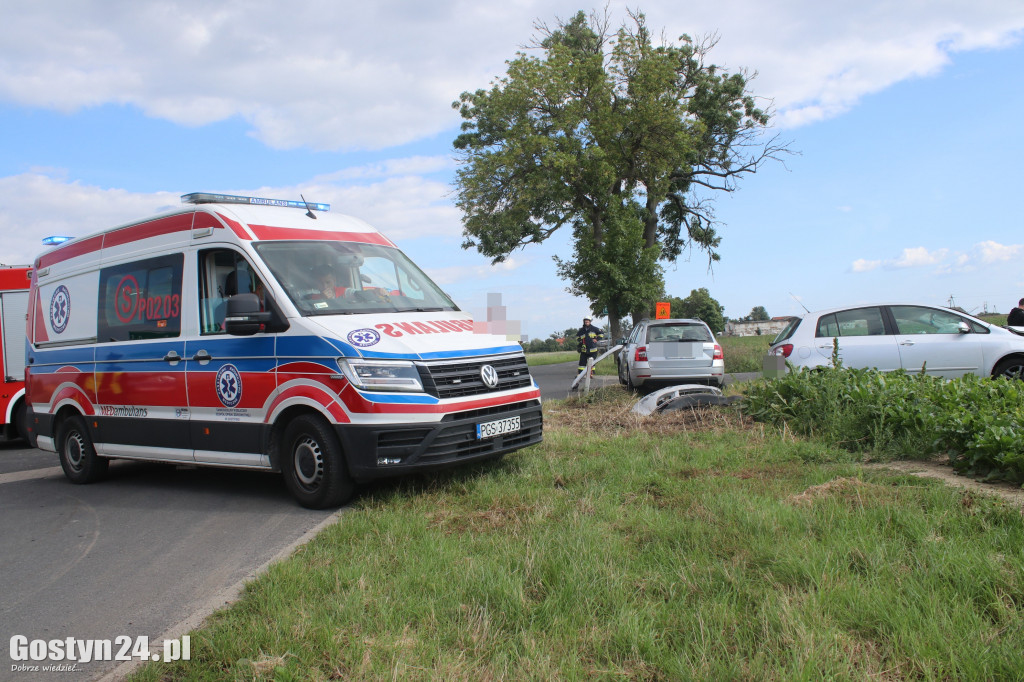 Zderzenie na skrzyżowaniu Bodzewo-Bodzewko Drugie-Ziółkowo