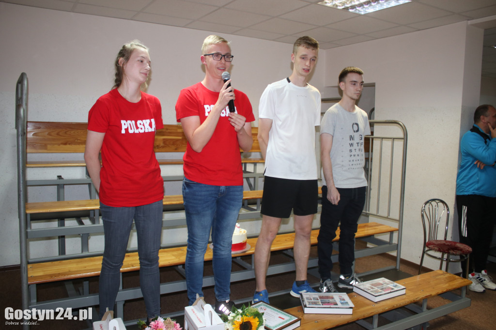 Powitanie medalistów z KS Start Gostyń
