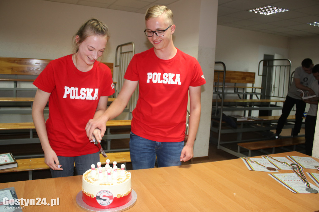Powitanie medalistów z KS Start Gostyń