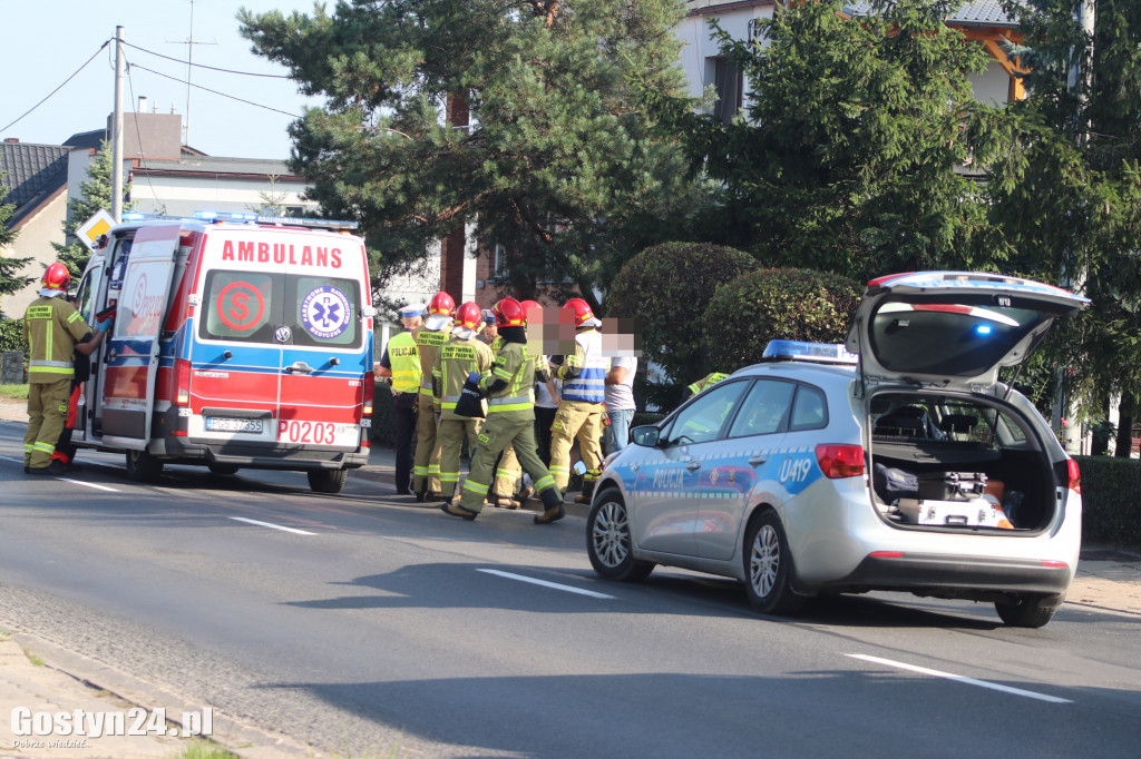 Zderzenie BMW i motocykla na ul. Poznańskiej