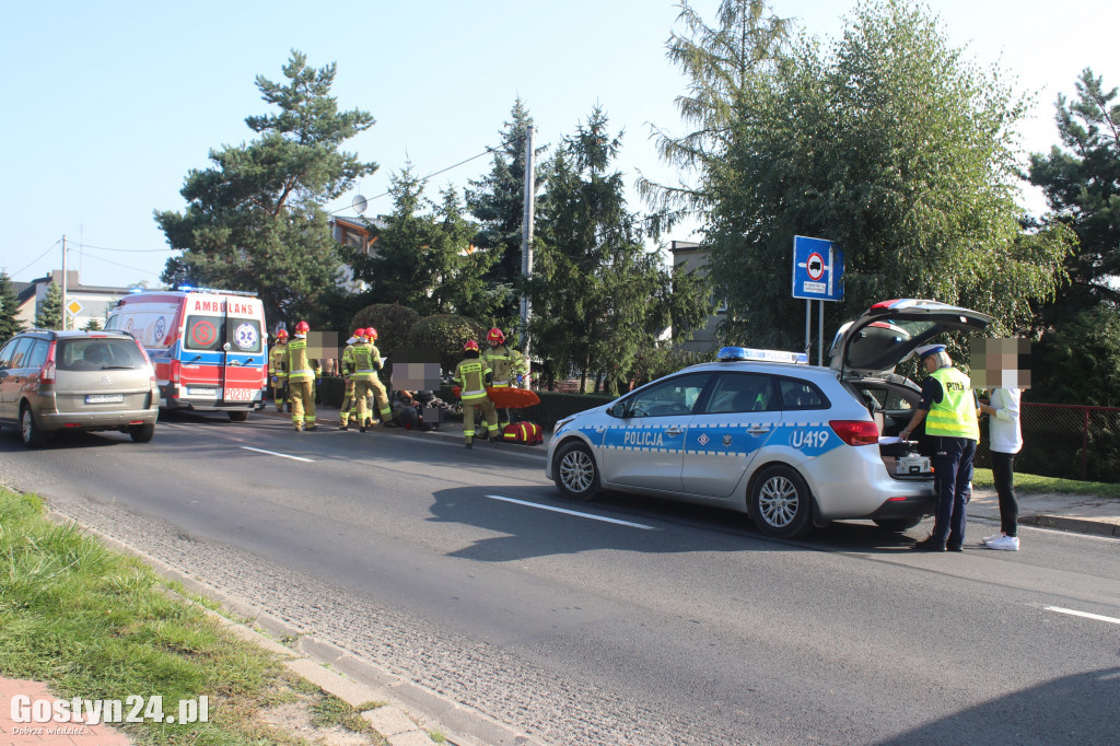Zderzenie BMW i motocykla na ul. Poznańskiej