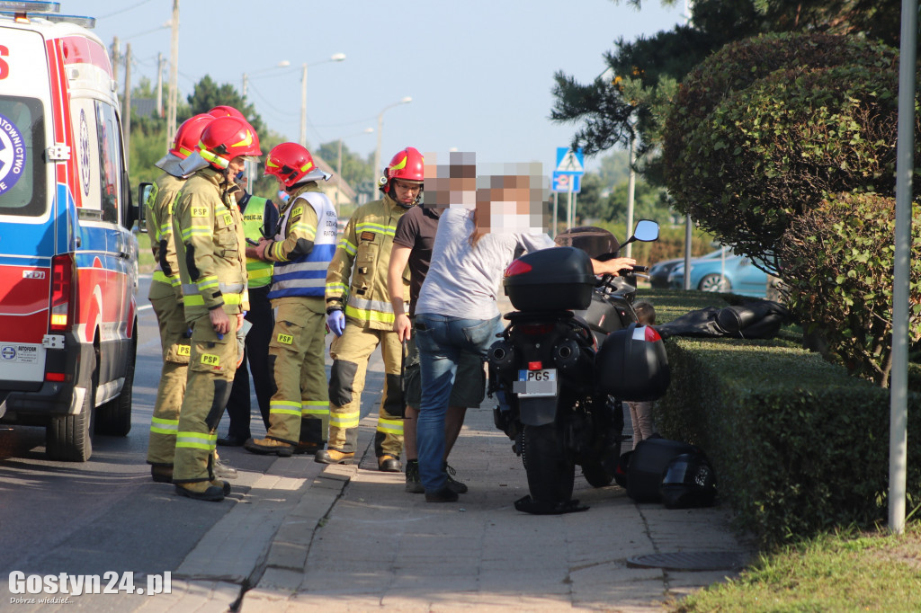 Zderzenie BMW i motocykla na ul. Poznańskiej