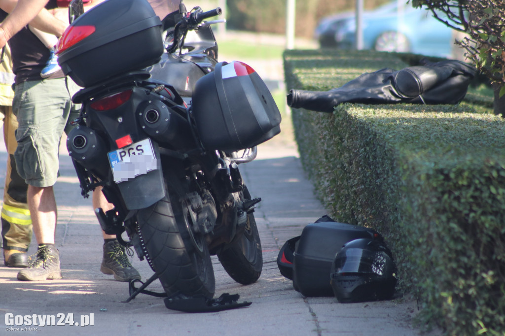 Zderzenie BMW i motocykla na ul. Poznańskiej