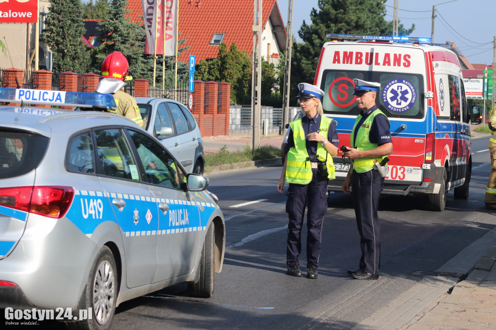 Zderzenie BMW i motocykla na ul. Poznańskiej