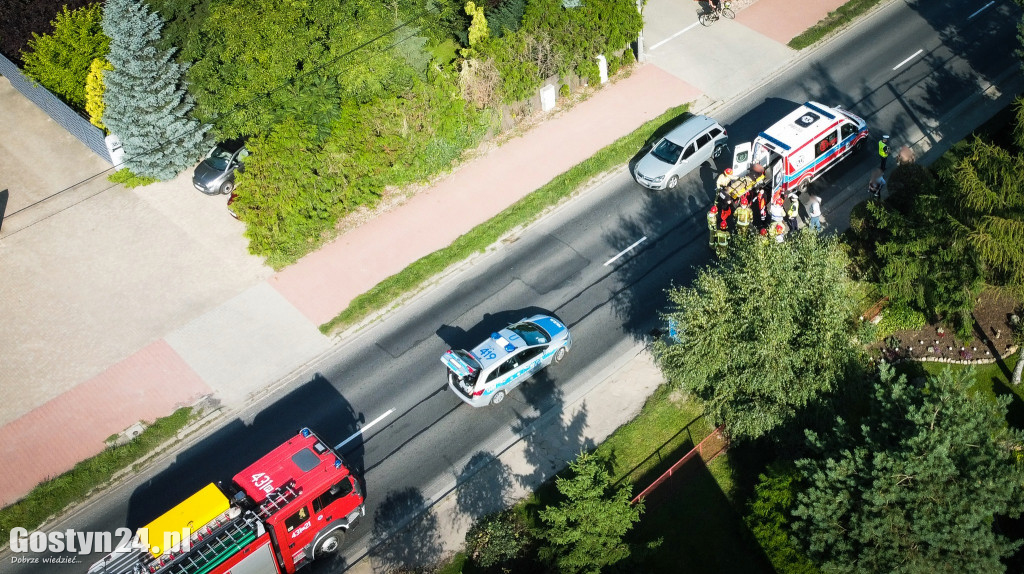 Zderzenie BMW i motocykla na ul. Poznańskiej