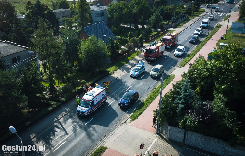 Zderzenie BMW i motocykla na ul. Poznańskiej