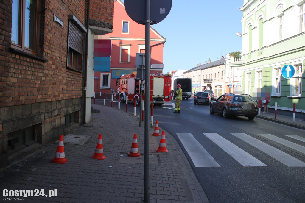 Wyciek gazu w budynku na ul. Powstańców Wlkp. w Gostyniu