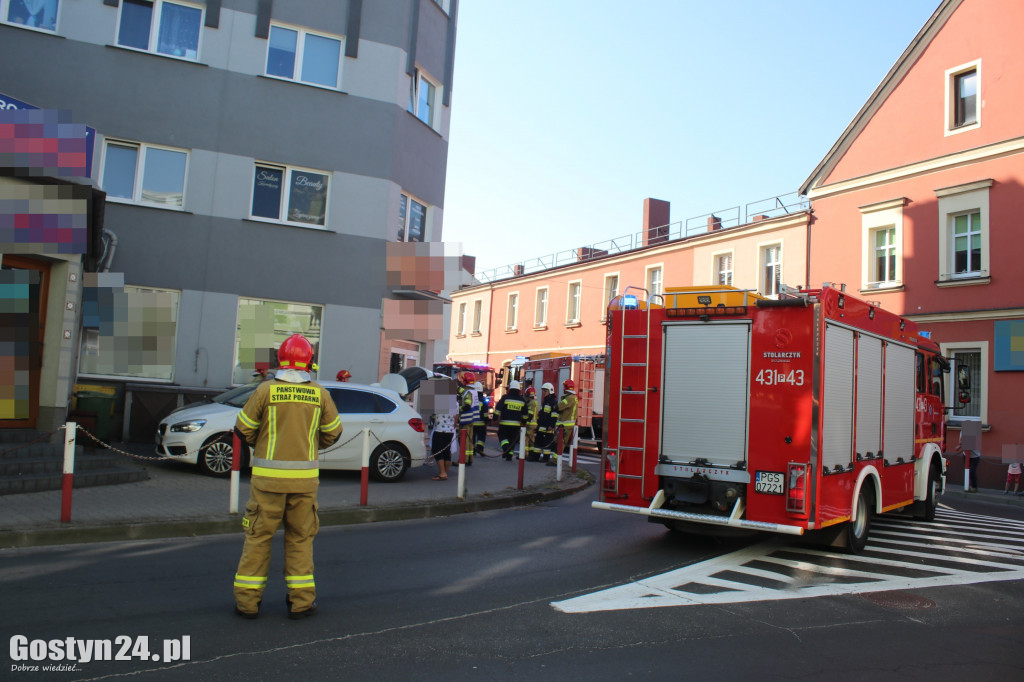 Wyciek gazu w budynku na ul. Powstańców Wlkp. w Gostyniu