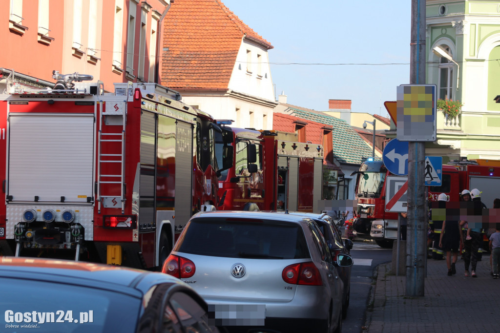 Wyciek gazu w budynku na ul. Powstańców Wlkp. w Gostyniu