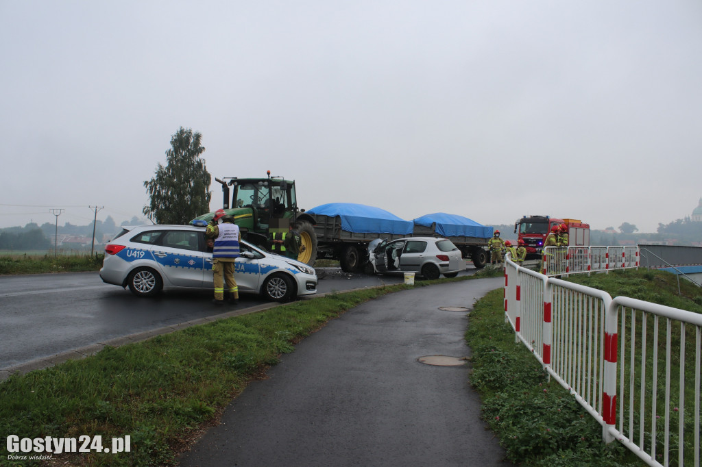Wypadek na trasie Gostyń-Grabonóg