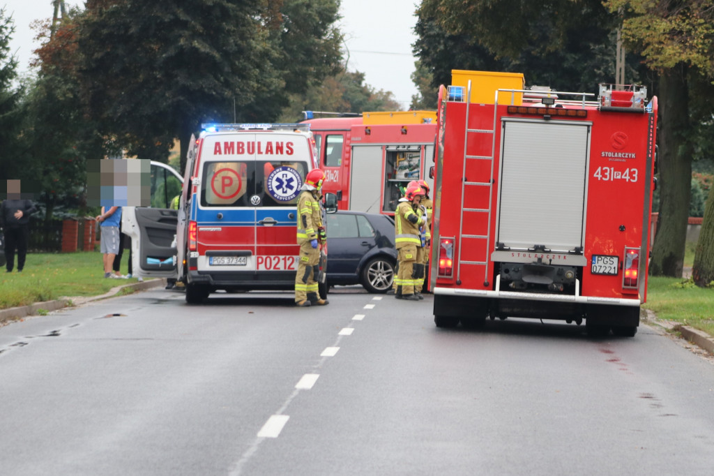 Wypadek na ul. Wrocławskiej w Gostyniu