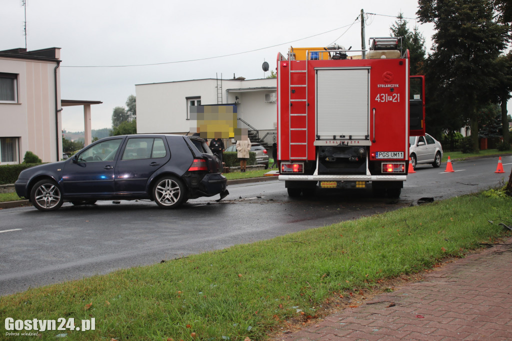 Wypadek na ul. Wrocławskiej w Gostyniu