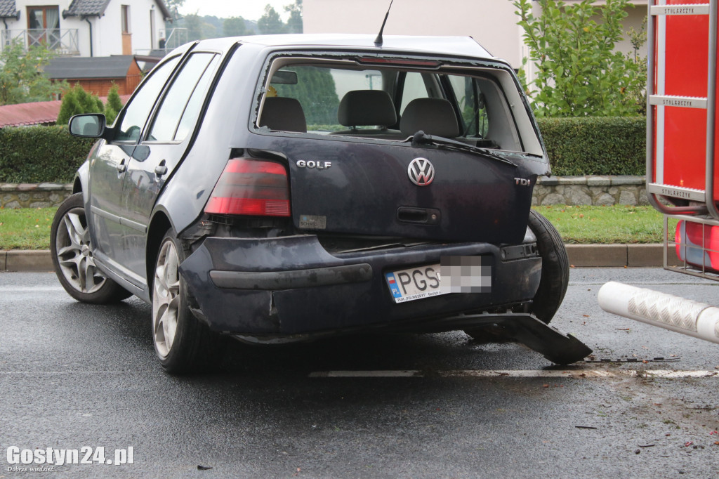 Wypadek na ul. Wrocławskiej w Gostyniu