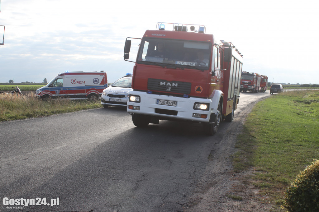 Wypadek motocyklisty w miejscowości Międzyborze