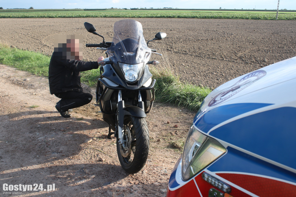 Wypadek motocyklisty w miejscowości Międzyborze