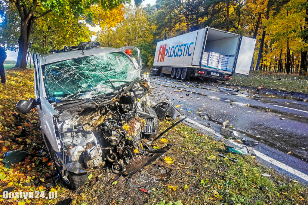 Tragiczny wypadek na trasie Gostyn - Poznań.