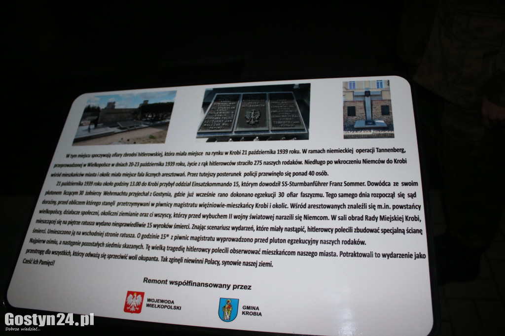 Odsłonięcie nowego pomnika ofiar w Krobi