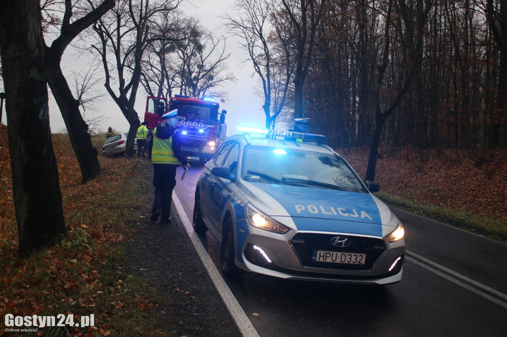 Zdarzenie drogowe na trasie Koszkowo-Studzianna
