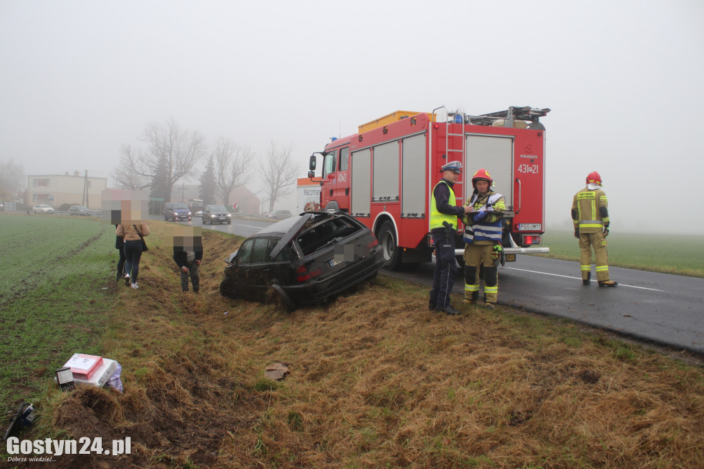 21-latka dachowała w rowie. Jechała za szybko