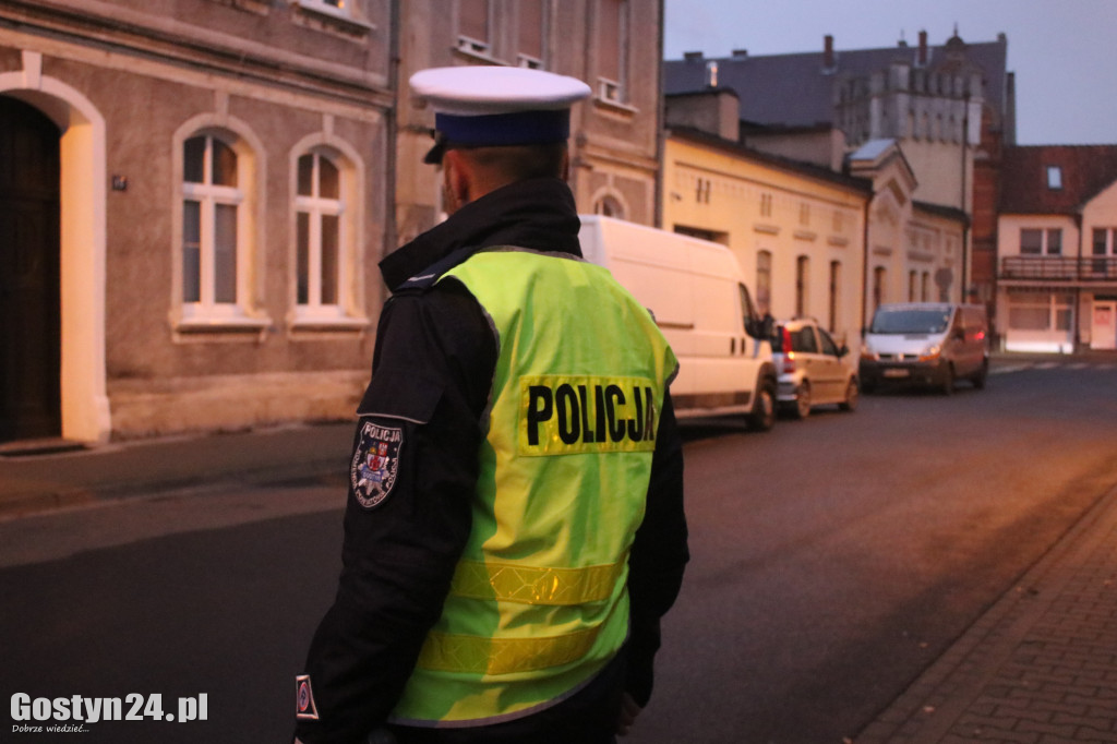 Trzeźwy poranek na ulicach Gostynia
