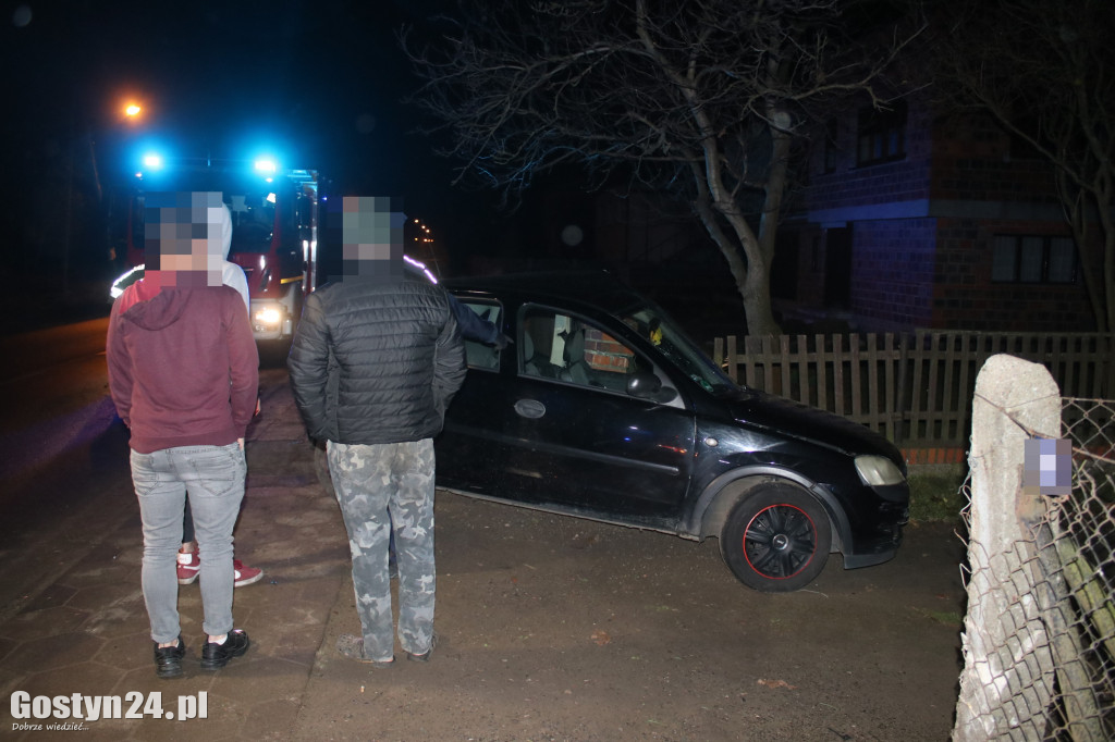Auto wjechało w środku nocy w płot w Podrzeczu