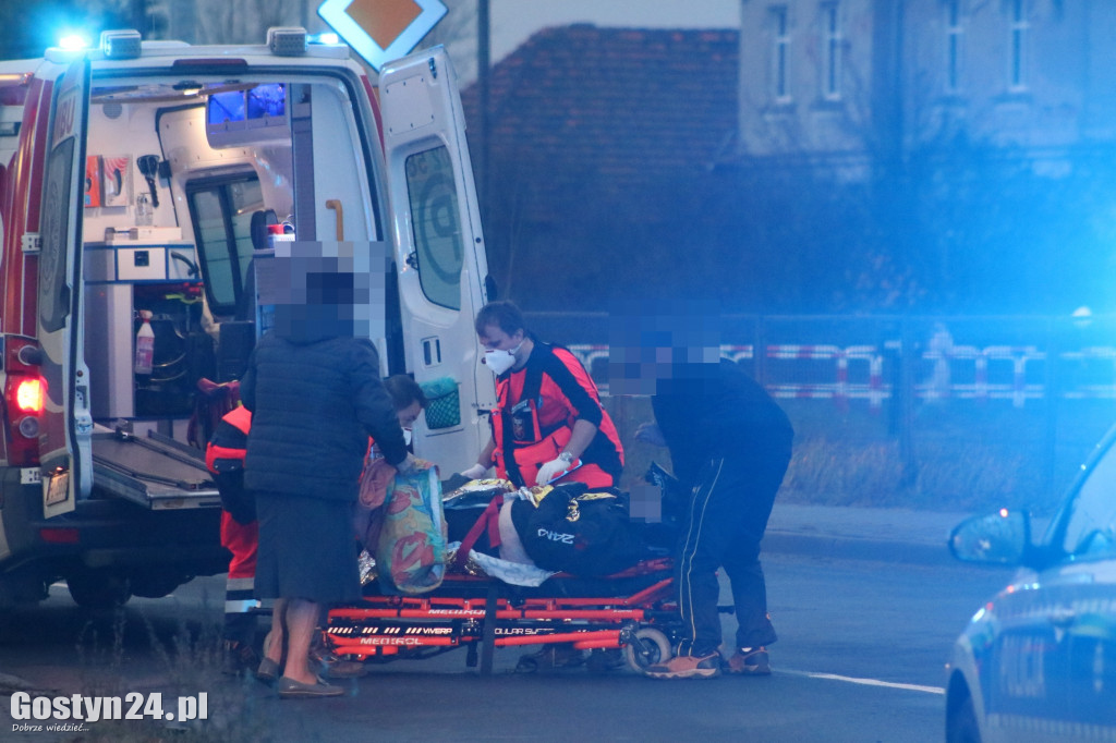 Zdarzenie z udziałem motorowerzysty w Gostyniu