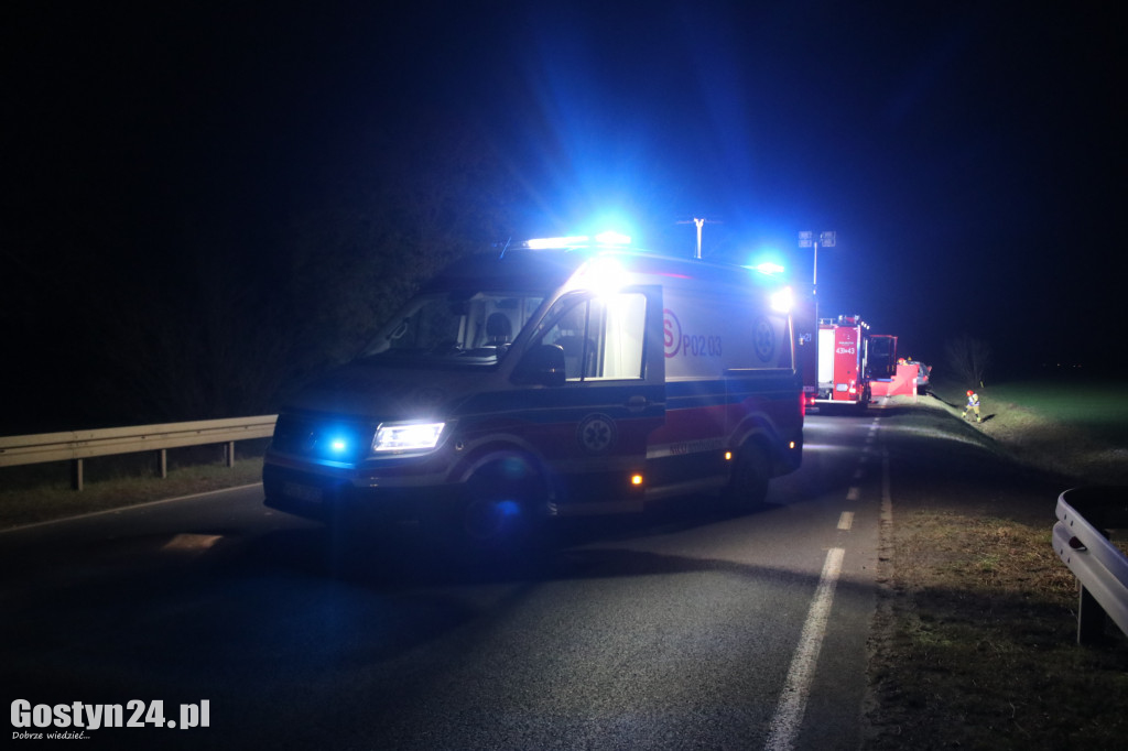 Śmiertelny wypadek na trasie Gostyń-Krobia