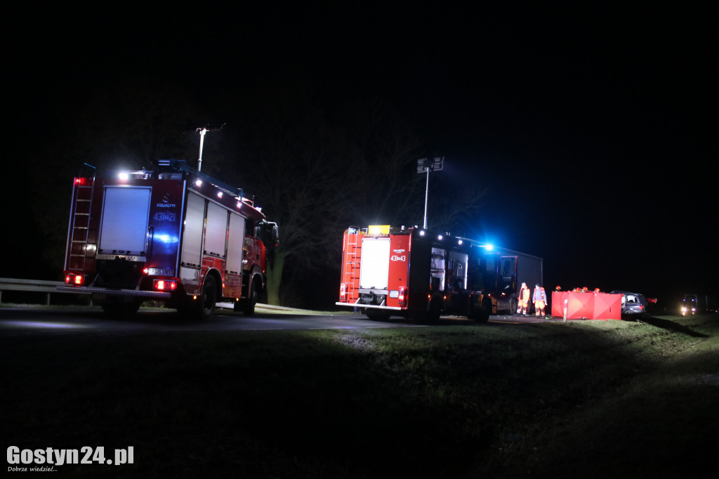 Śmiertelny wypadek na trasie Gostyń-Krobia