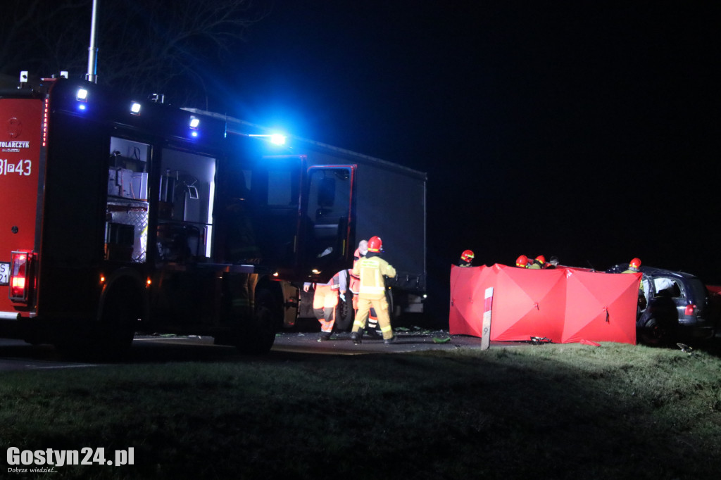 Śmiertelny wypadek na trasie Gostyń-Krobia