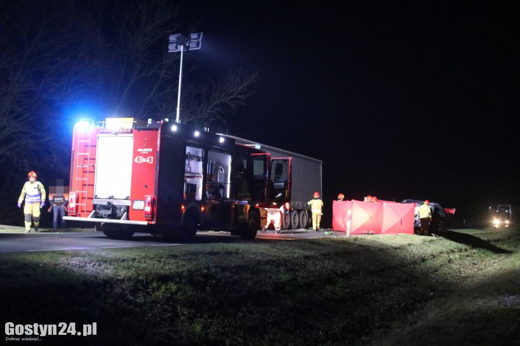 Śmiertelny wypadek na trasie Gostyń-Krobia