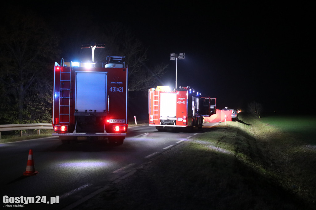 Śmiertelny wypadek na trasie Gostyń-Krobia