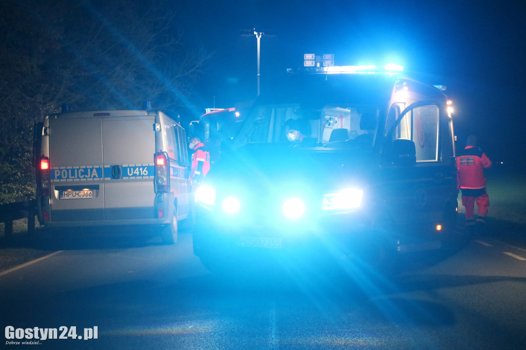 Śmiertelny wypadek na trasie Gostyń-Krobia