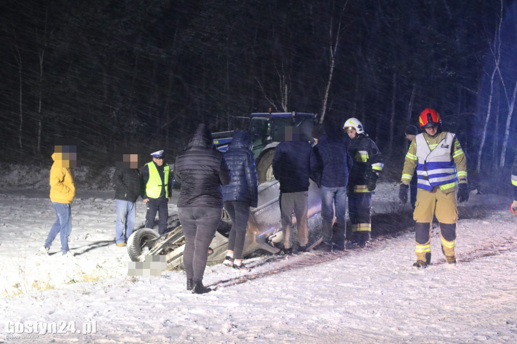 Zdarzenie drogowe na trasie Markowo - Osowo