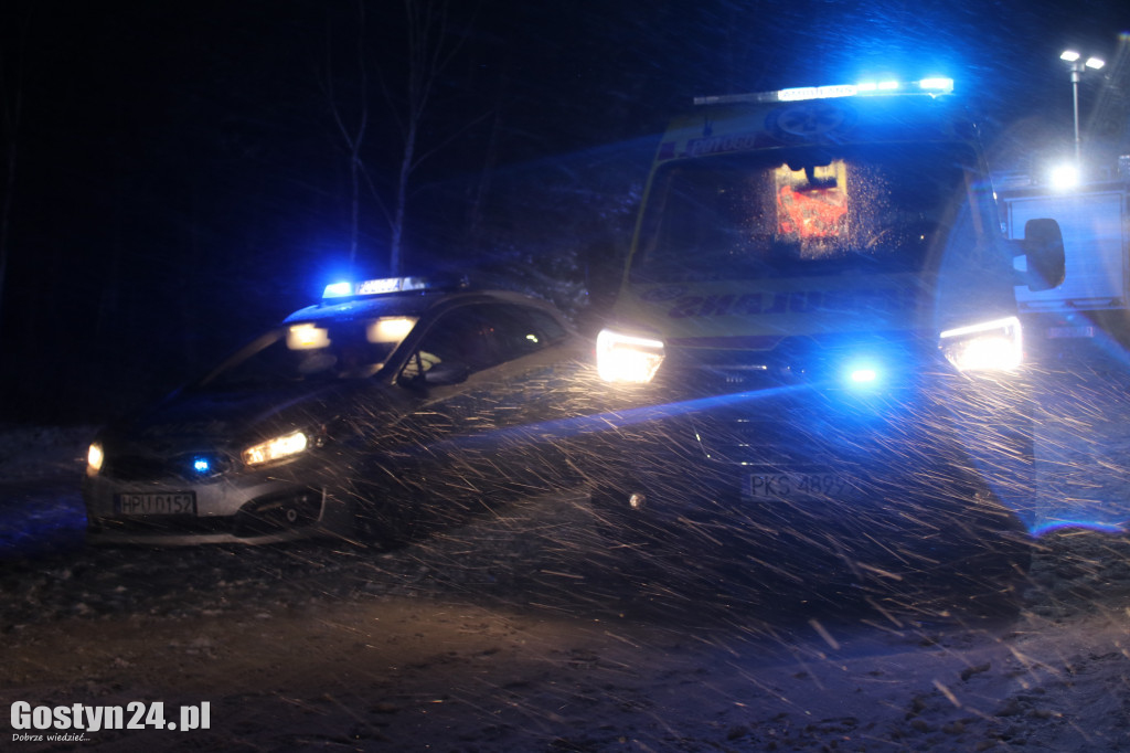 Zdarzenie drogowe na trasie Markowo - Osowo
