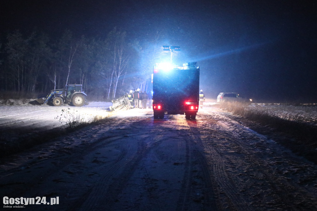 Zdarzenie drogowe na trasie Markowo - Osowo