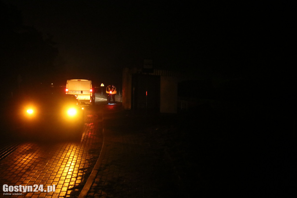Nocny wypadek pomiędzy Gostyniem a Kunowem