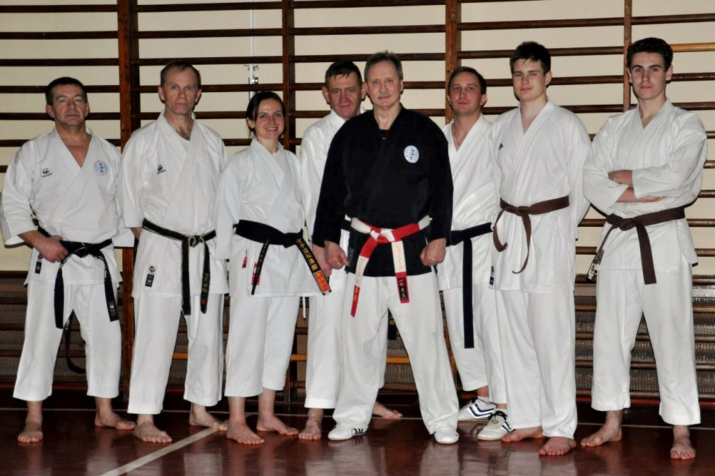 Noworoczny trening karateków z TKKF Tecza