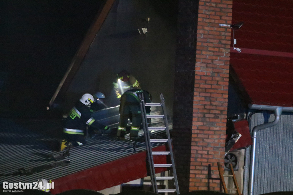 Pożar na terenie jednej z gostyńskich firm