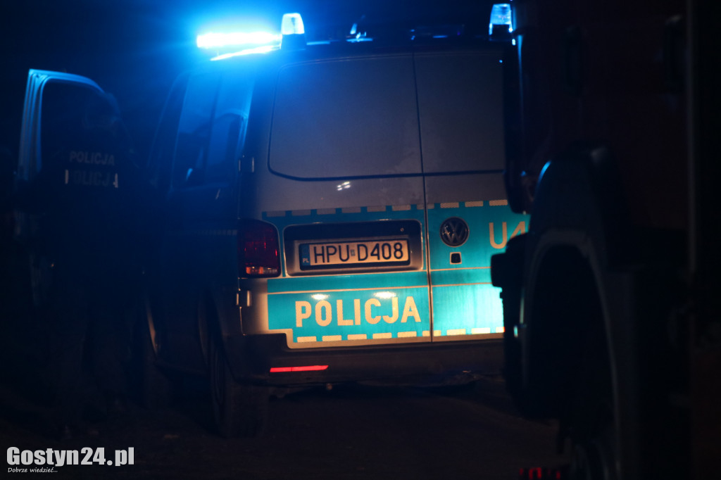 Pożar na terenie jednej z gostyńskich firm